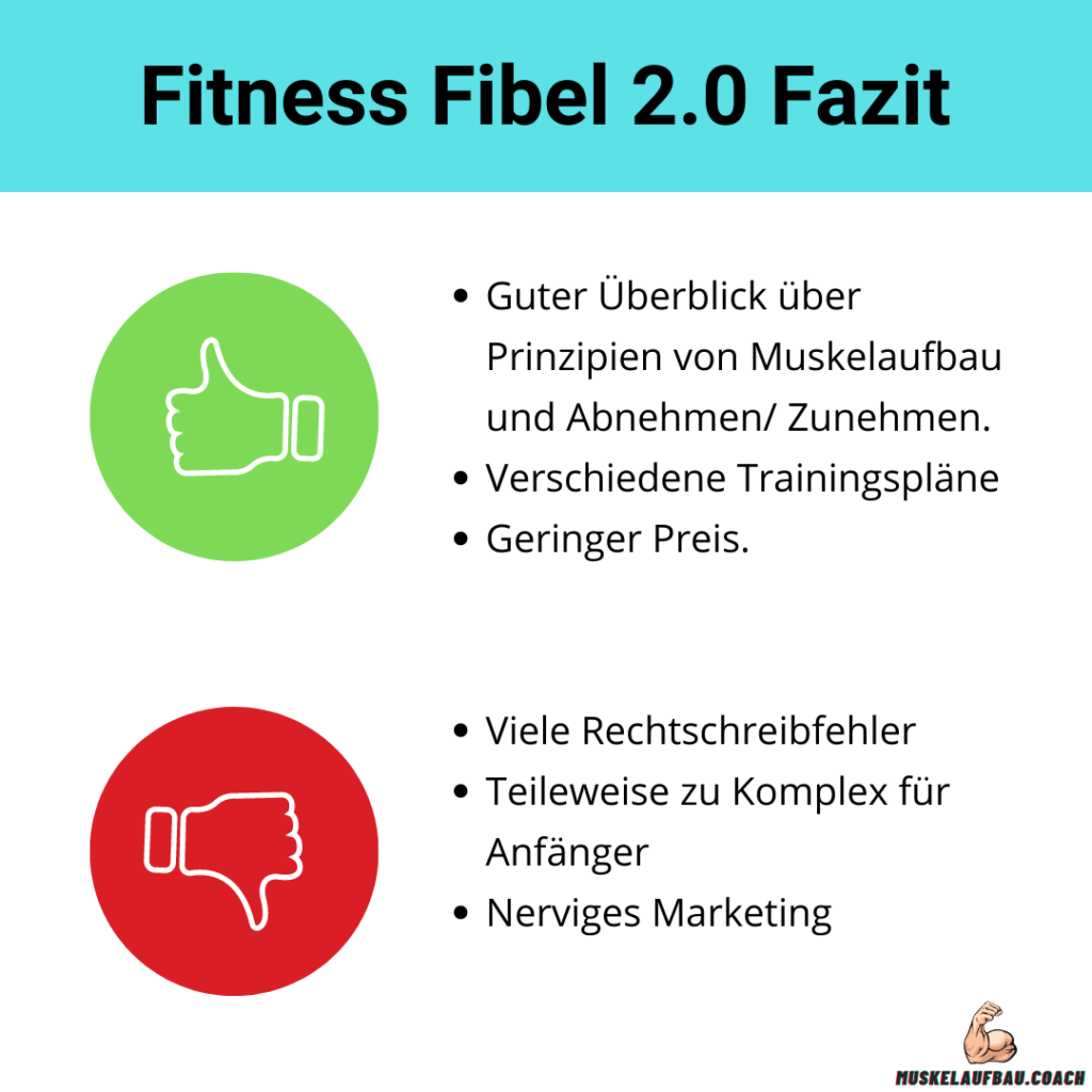 Fitness Fibel 2.0 Test - Fazit