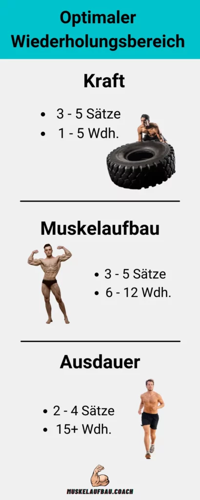 Muskelaufbau Wiederholungen