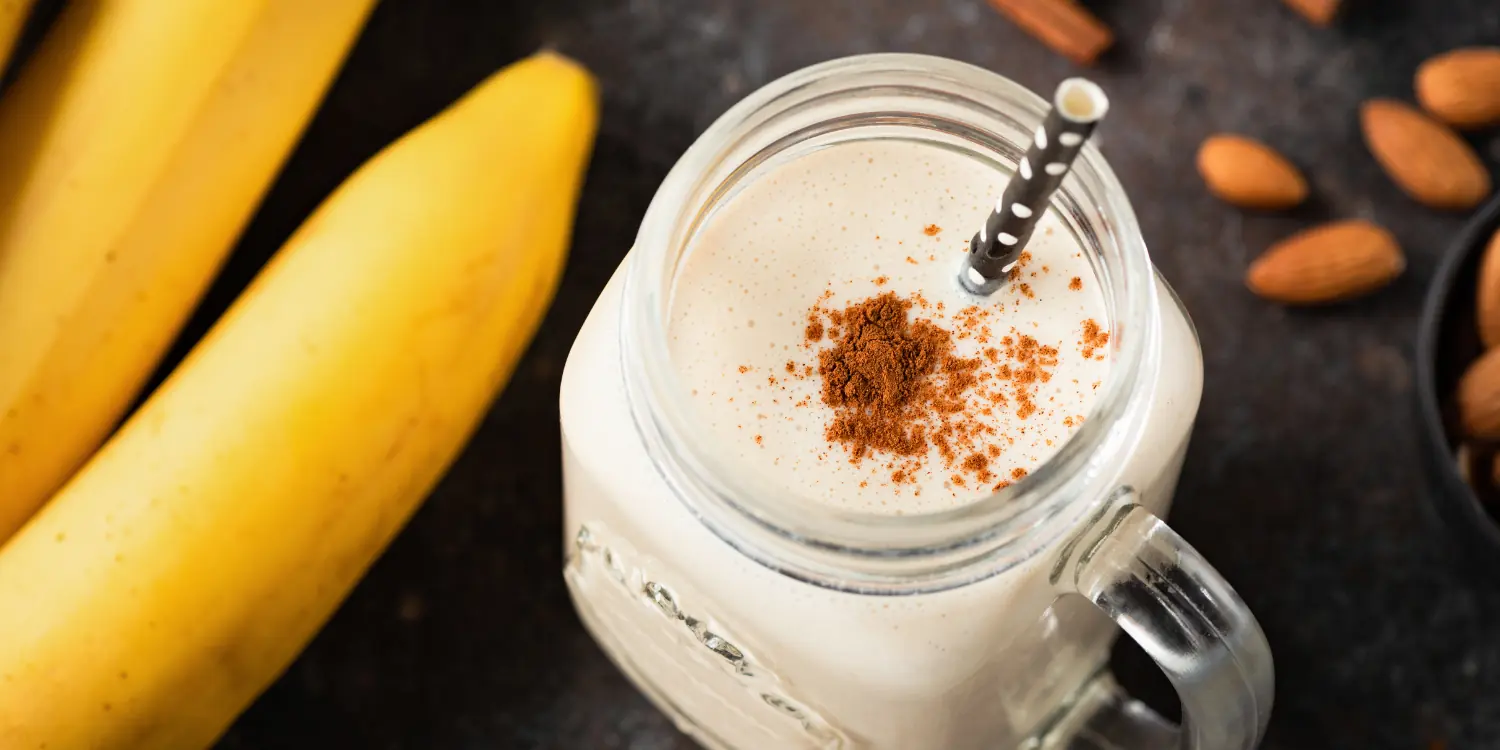 Bananen Protein Shake für Muskelaufbau 